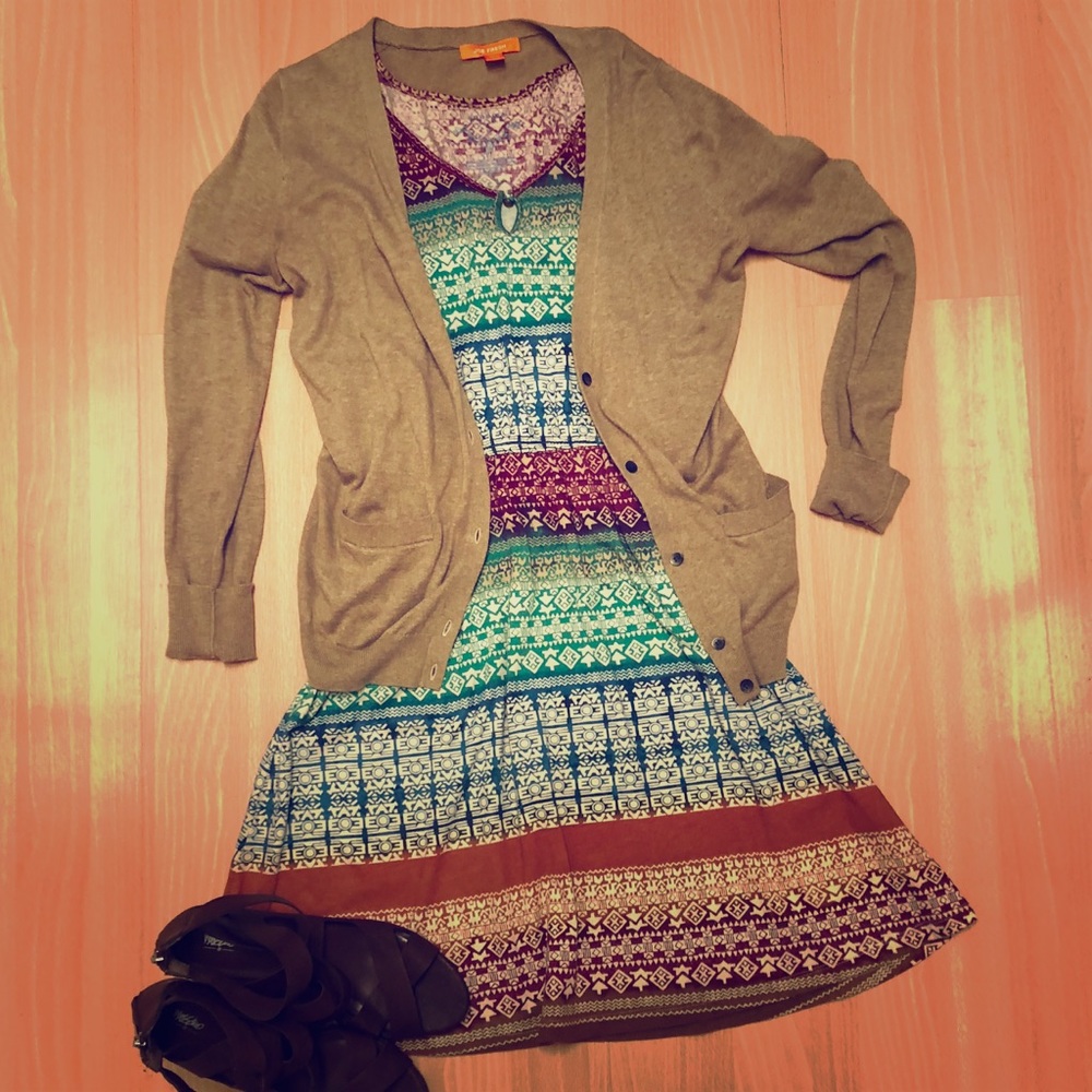 Cute Boho-print dress